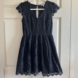 Black lace dress